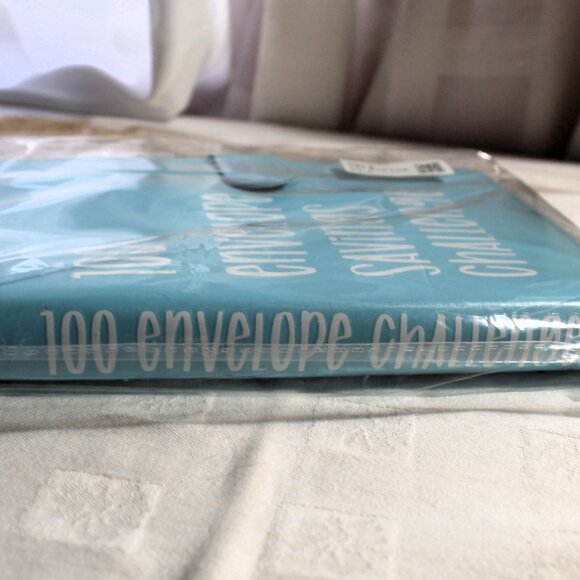 100 Envelope Savings Challenge Binder, Light Blue, New Sealed - Picture 3 of 5